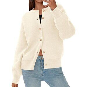 Cardigan Sweaters for Women Trendy Long Sleeve Open Front Button